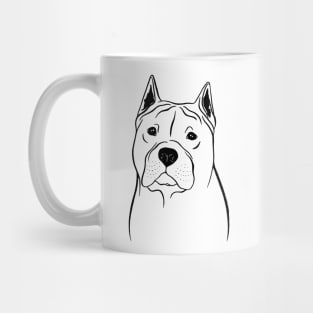 American Staffordshire Terrier (Black and White) Mug